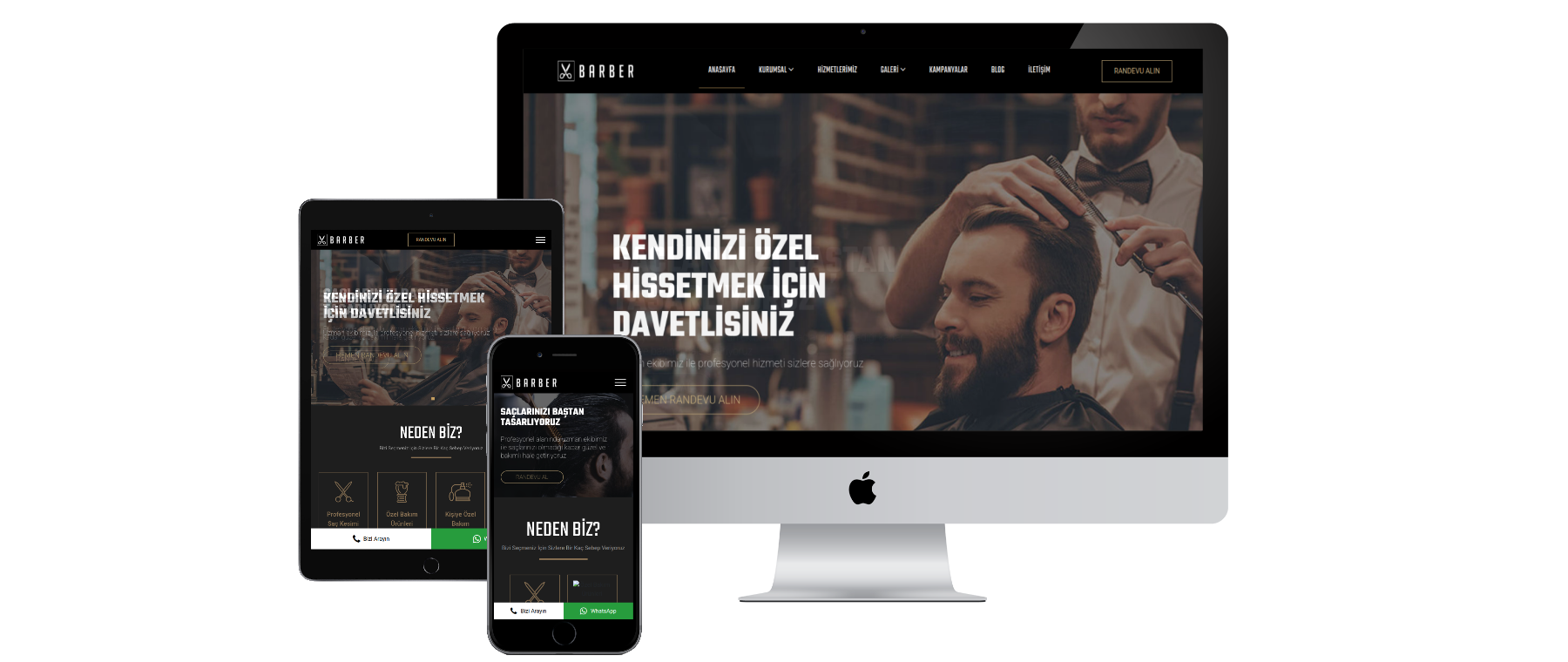 Kuaför & Berber Teması #1 - Asil.net.tr - Yazılım ve Hosting Firması