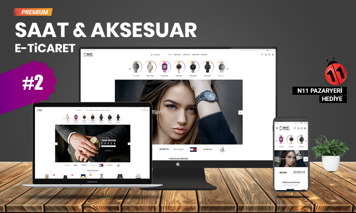 Saat & Aksesuar E-Ticaret Konsepti #2 - Asil.net.tr - Yazılım ve Hosting Firması