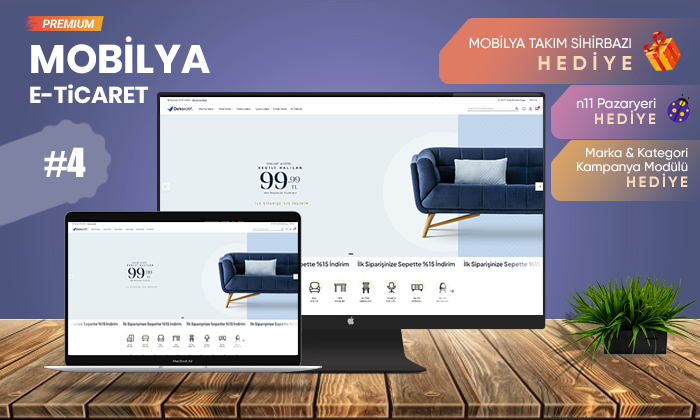 Mobilya Satış E-Ticaret Konsepti #4 - Asil.net.tr - Yazılım ve Hosting Firması