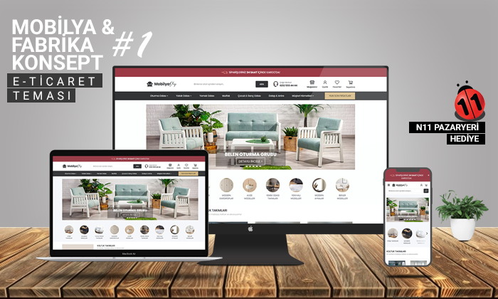 Mobilya Satış E-Ticaret Konsepti - Asil.net.tr - Yazılım ve Hosting Firması